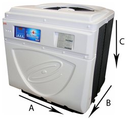 Waterco ElectroHeat Sub Zero Heat Pump sizing chart